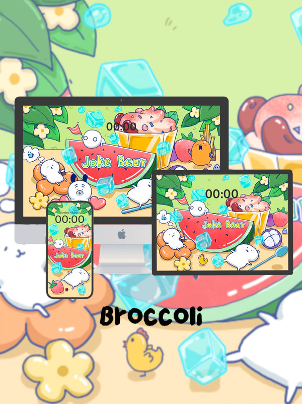 jokebear 🍉 Watermelon Ice Pact* "Phone / ipad / pc wallpaper（94)
