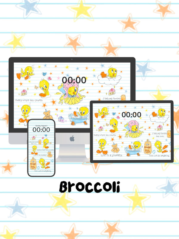 "Tweety's Little Notes 🐤✨"Phone / ipad / pc wallpaper（104)