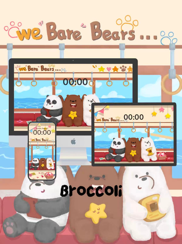 We Bare Bears: Road Trip Time! 🚐🗺️ Phone / ipad / pc wallpaper（144)