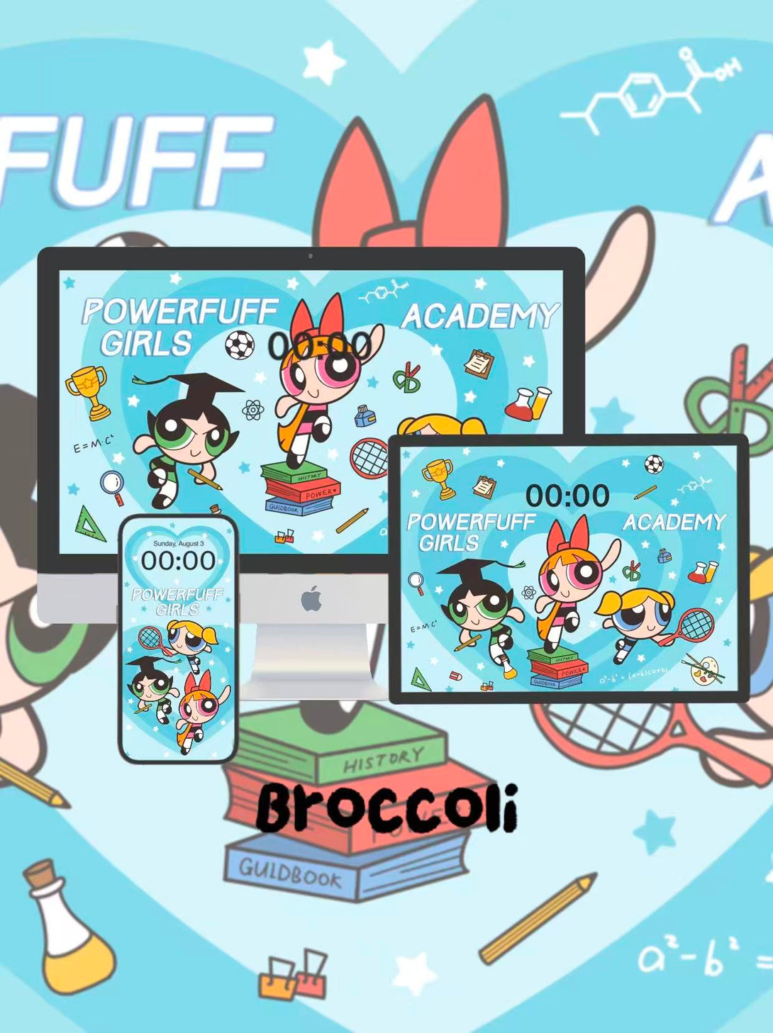 Broccoli Powerpuff Powerpuff Girls' Talent School 📖Phone / ipad / pc wallpaper(146) – Broccoli