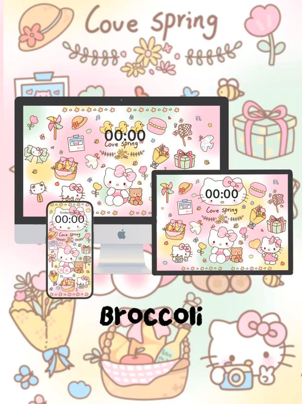 Hello Kitty: Blossom Pink Edition 🌷 Phone / ipad / pc wallpaper（148)
