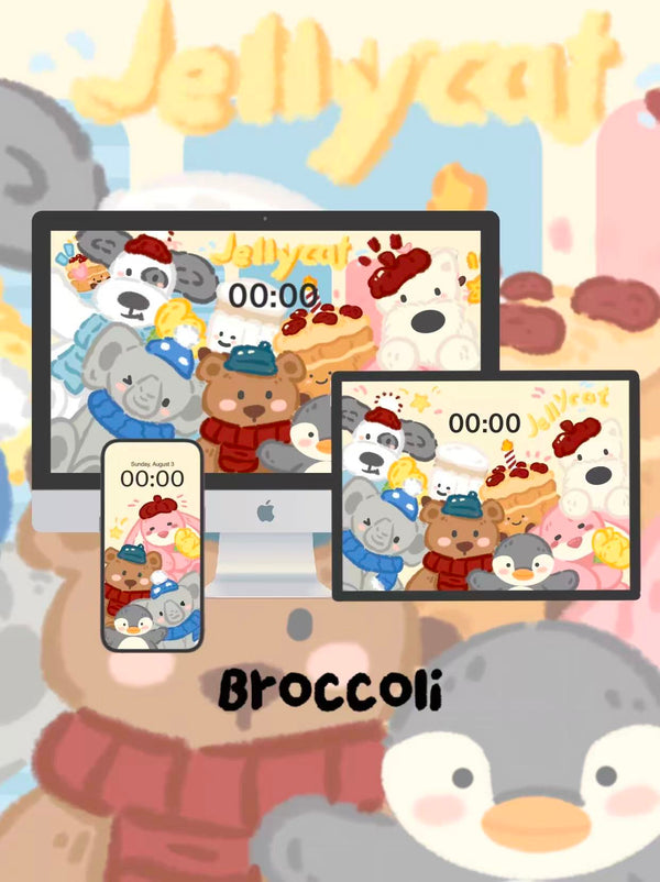 Jellycat Soft Squad: Double Happiness Mode! 🌈Phone / ipad / pc wallpaper（151)