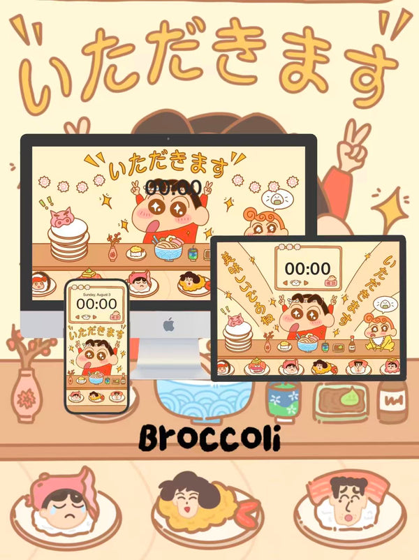 Kaiten Sushi Time with Shin-chan! 🍱Phone / ipad / pc wallpaper（158)