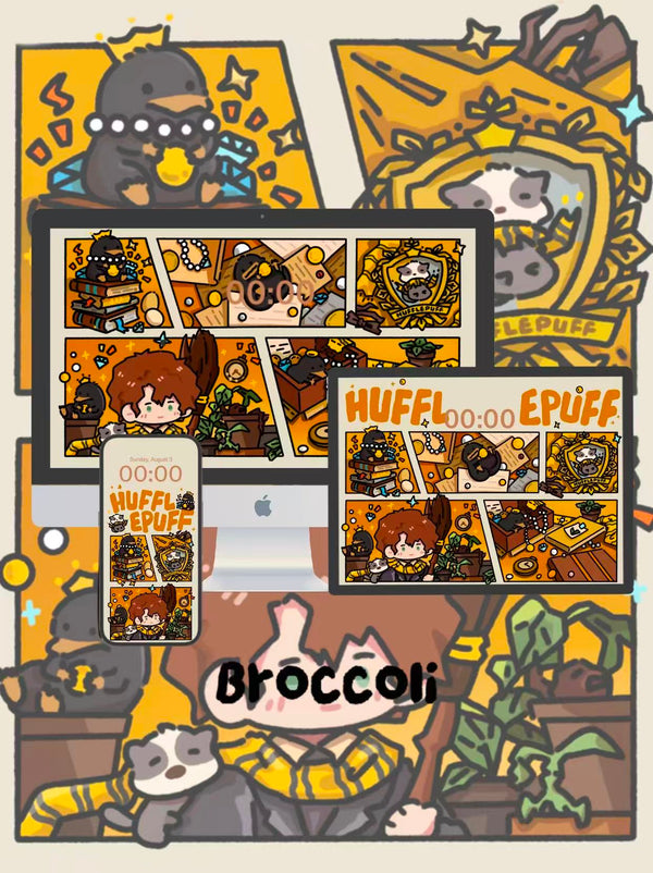 Newt Scamander's Legacy: Hufflepuff Love for Beasts! 🧳Phone / ipad / pc wallpaper（165)