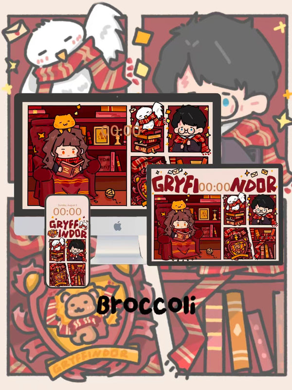 Gryffindor: Where Dwell the Brave at Heart 🌟⚔️Phone / ipad / pc wallpaper（167)