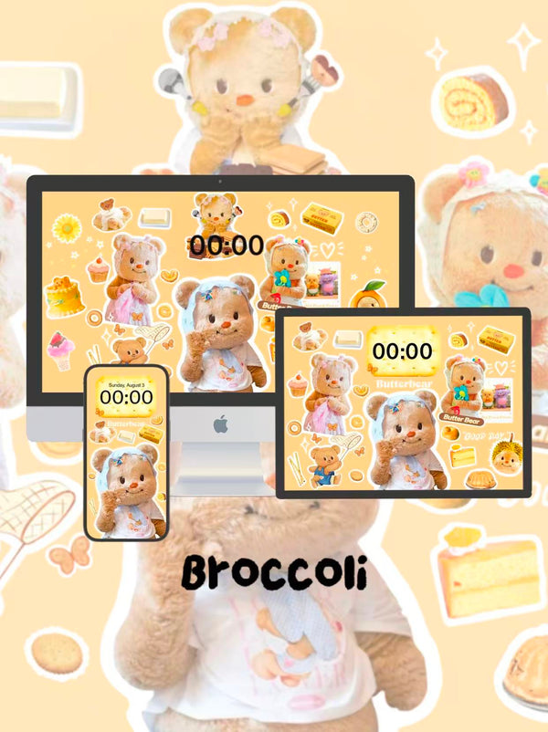 Little Chef Butter Bear's Baking Adventure 🧁🐻Phone / ipad / pc wallpaper（187)