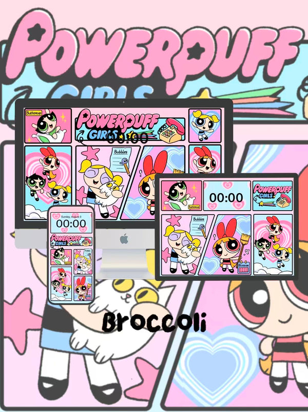 Blossom, Bubbles & Buttercup: Sweetest Squad Assemble! 🌸Phone / ipad / pc wallpaper（191)