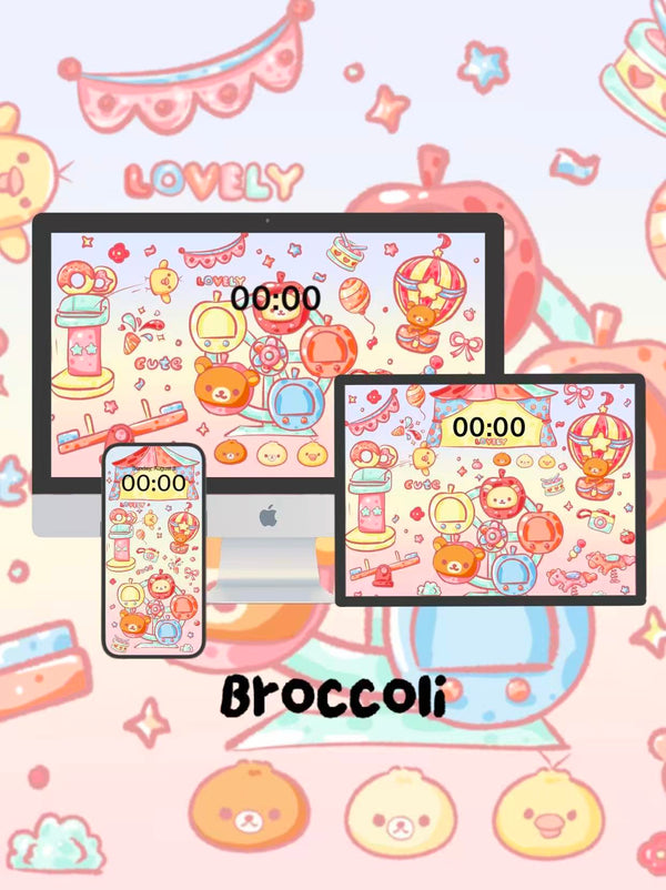 Rilakkuma Presents: The Cozy Bear Carnival 🎡🧸Phone / ipad / pc wallpaper（197)