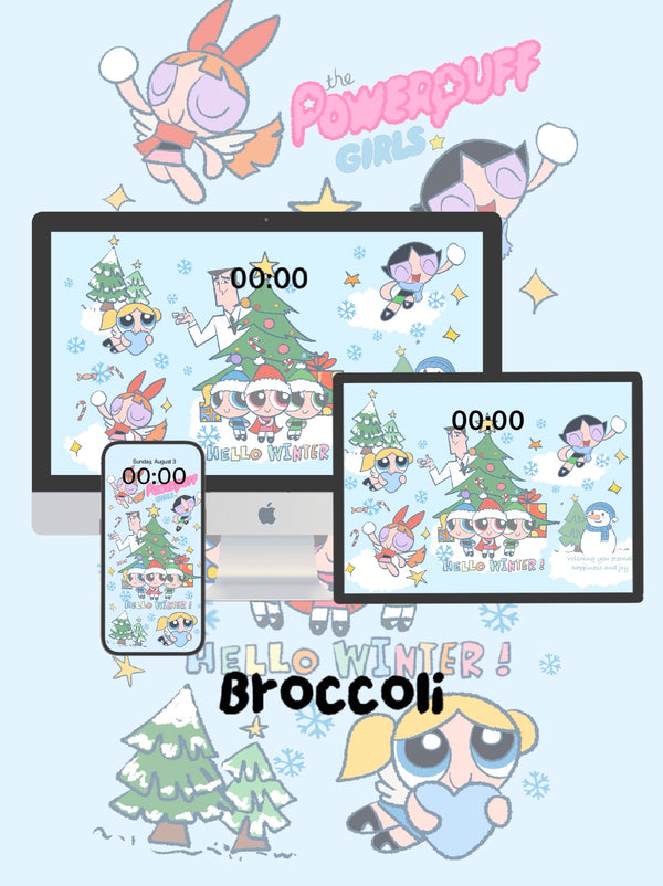 Townsville's Tinsel Trouble: A Powerpuff Holiday! 🎁 Phone / ipad / pc wallpaper（219)