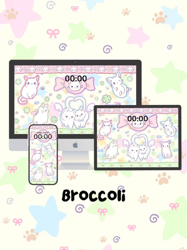 Rainbow Kitty Carnival 🎉 Phone / ipad / pc wallpaper（233)