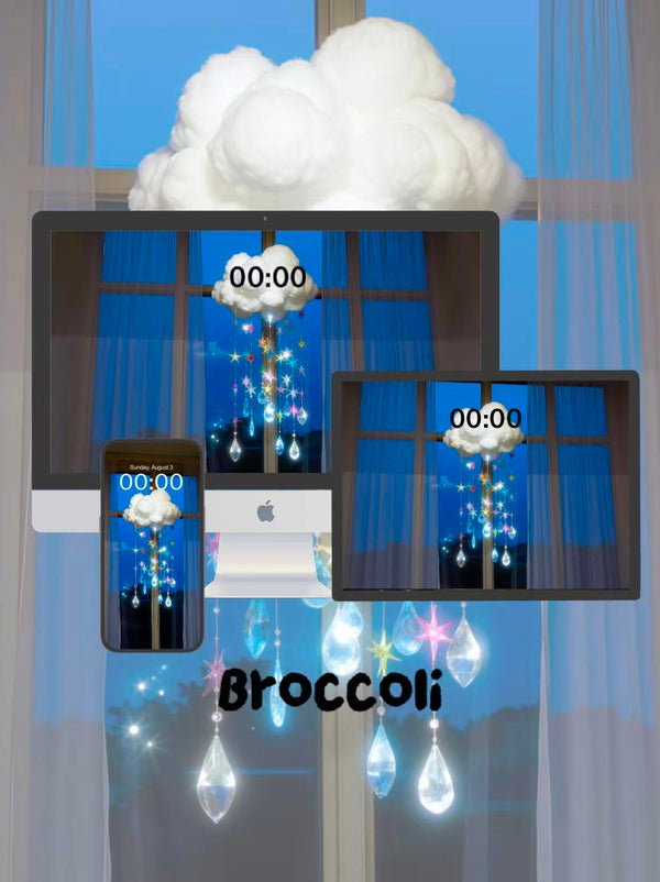 A sky of plush clouds and chromatic stardust 🎨Phone / ipad / pc wallpaper（244)