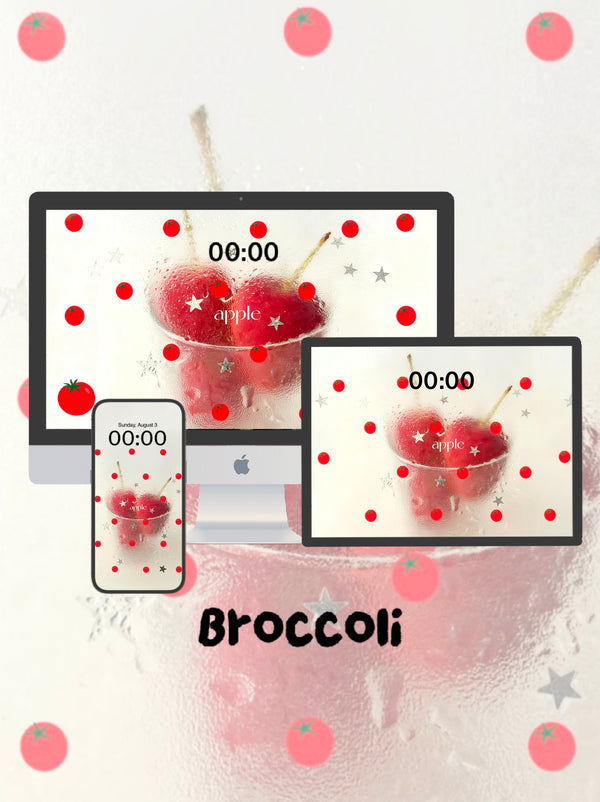 Tomato Polka Dot Soothing Phone / ipad / pc wallpaper（249)