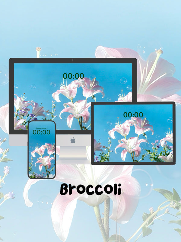 Lily in the Serene Blue  Phone / ipad / pc wallpaper（258)