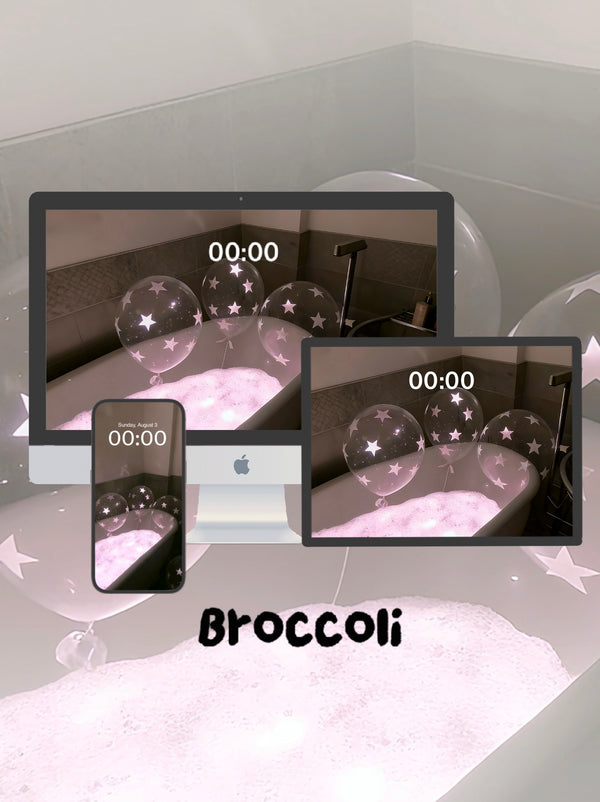 Dreamy Star & Balloon Bubble Bath | Phone / ipad / pc wallpaper（255)