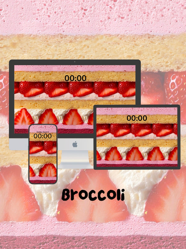 This strawberry cake wallpaper is absolutely adorable! 🍰 | Phone / ipad / pc wallpaper（254)