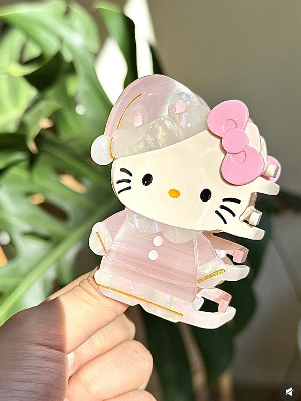 Hello Kitty Hair Clip Fresh Sweet Girl Heart Hair Clip