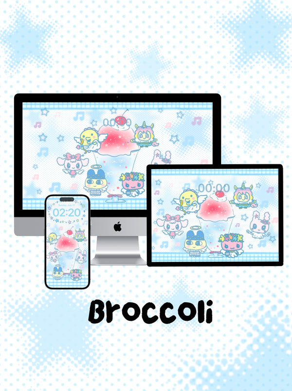 Tamagotchi 🍧 ෆ꙳🪽 𖤐 🩵   Phone / ipad / pc wallpaper（56）