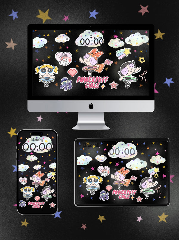 ⁺★🩰🎀*✩ Powerpuff Girls Phone / ipad / pc wallpaper（58）