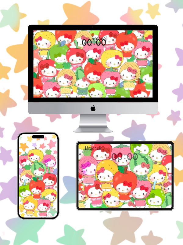🍎🍐🍓🍒🍊kitty Phone / ipad / pc wallpaper（60）