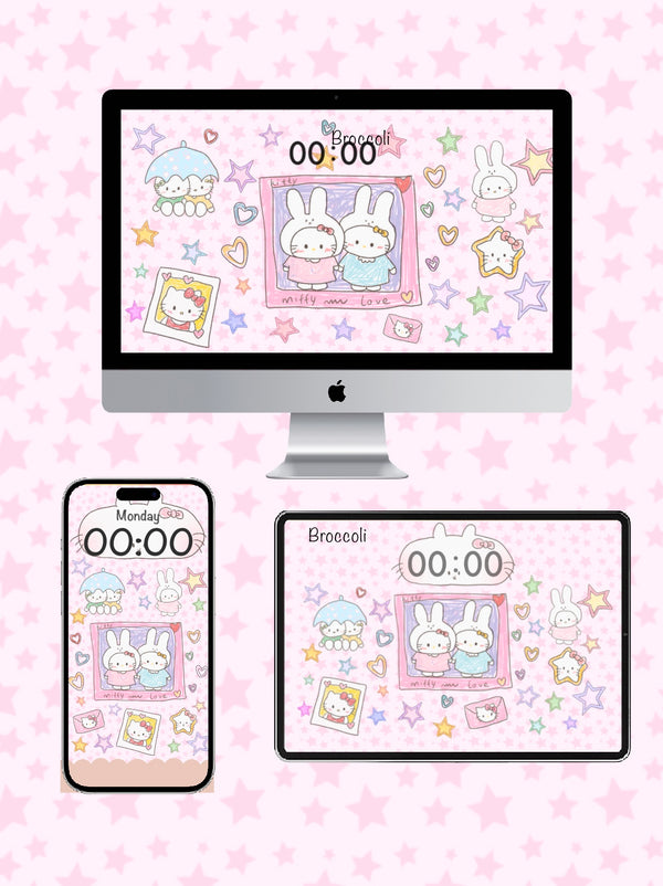 miffy kitty ♡˖ ⟡ Phone / ipad / pc wallpaper（63）