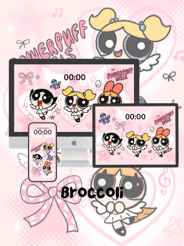 ꒰১ ♡ ໒꒱ Angel Powerpuff Phone / ipad / pc wallpaper（222)