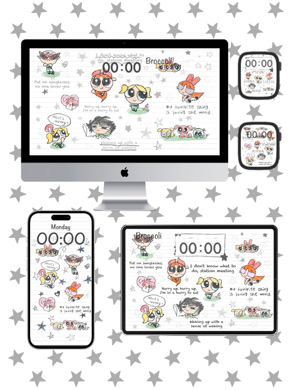 Powerpuff Girls 📔 Light Mode Phone / ipad / pc /iwatch wallpaper（67）