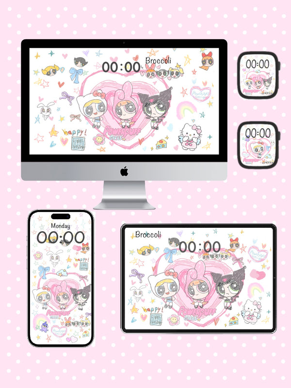 Powerpuff Girls 💗Phone / ipad / pc /iwatch wallpaper（68）