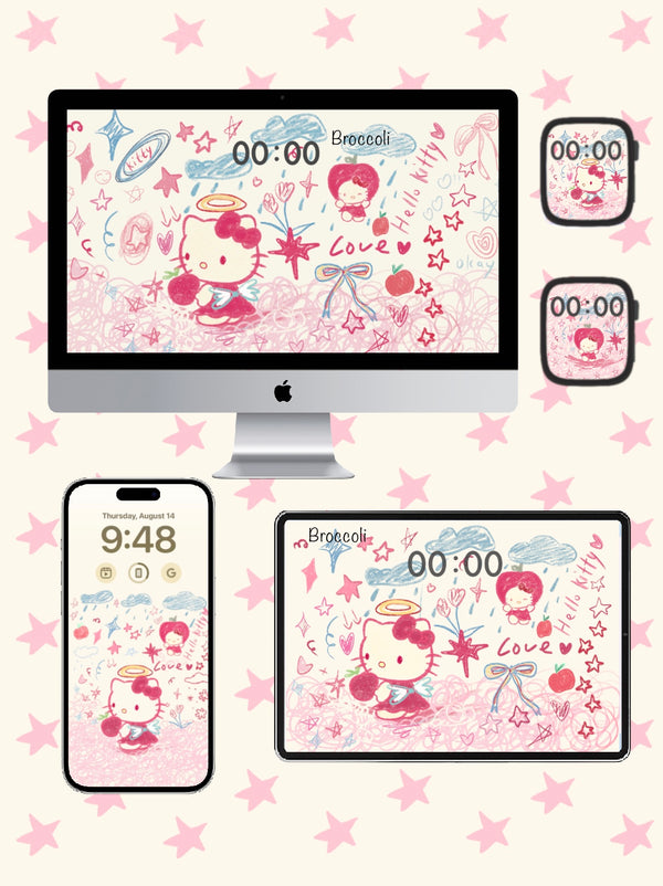 kitty 🌧️ 🍎 🎀 Phone / ipad / pc /iwatch wallpaper（72)