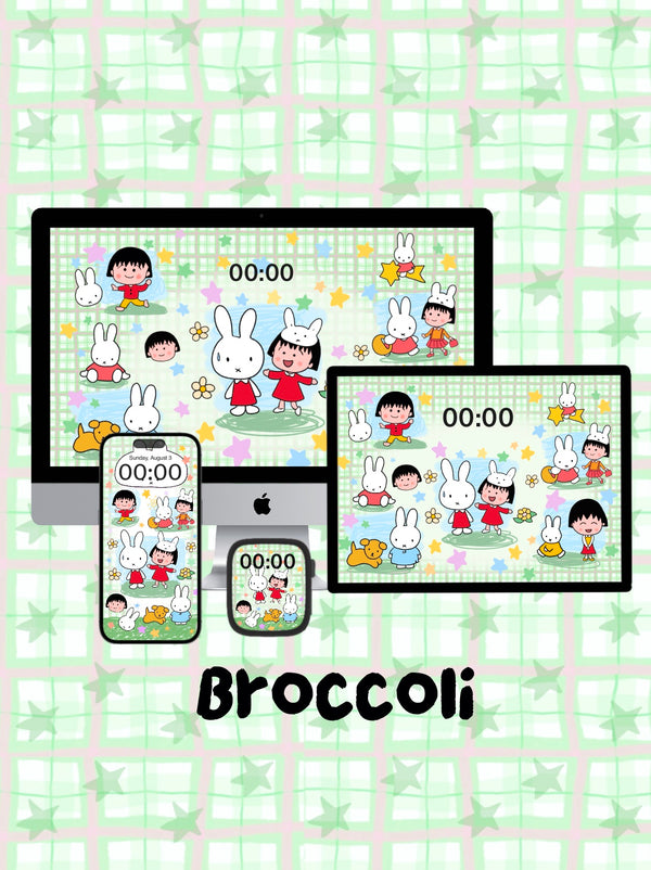 Maruko ➕ Miffy Phone / ipad / pc /iwatch wallpaper（74)