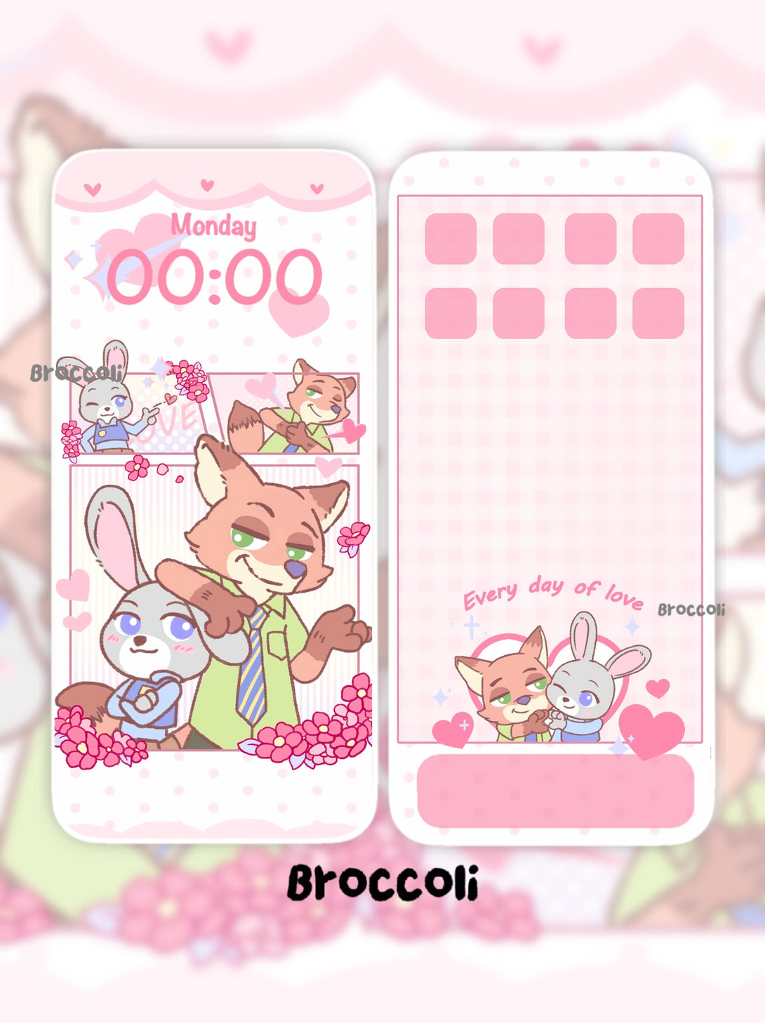 Best Partners: Judy & Nick Phone / ipad / pc wallpaper（265) – Broccoli