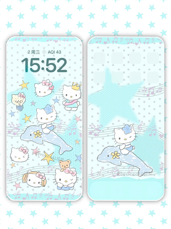 kitty 🩵 phone wallpaper (24)