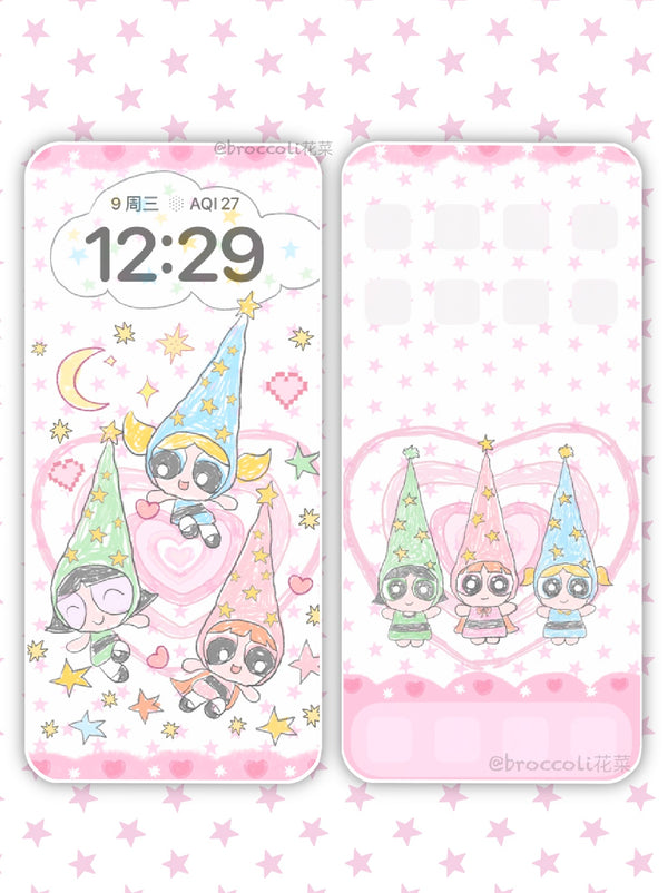 The Powerpuff Girls 💟phone wallpaper (35)