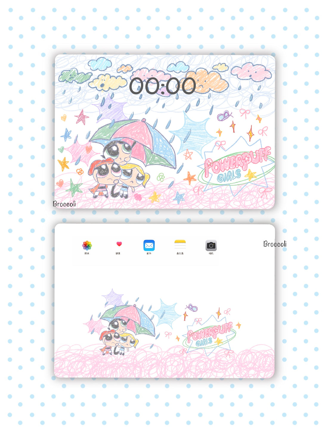 Broccoli Powerpuff Powerpuff Girls ☔️ ipad wallpaper (36) – Broccoli