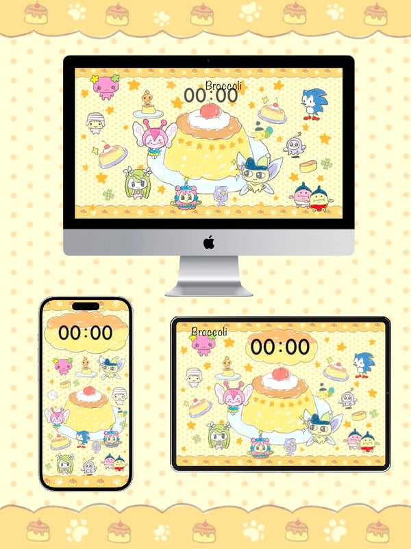 Tamagotchi Pudding🍮 Wallpaper Phone / ipad / pc wallpaper（43）