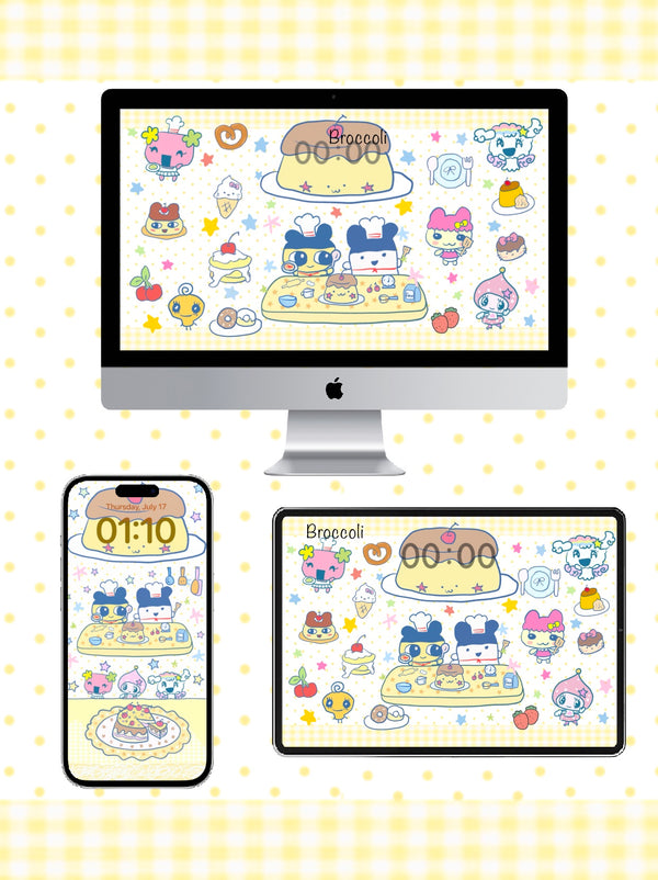 🥞⋅ ☆ 🍨 𓈒🧁ᜊ̆ ̆ Tamagotchi Phone / ipad / pc wallpaper（46）
