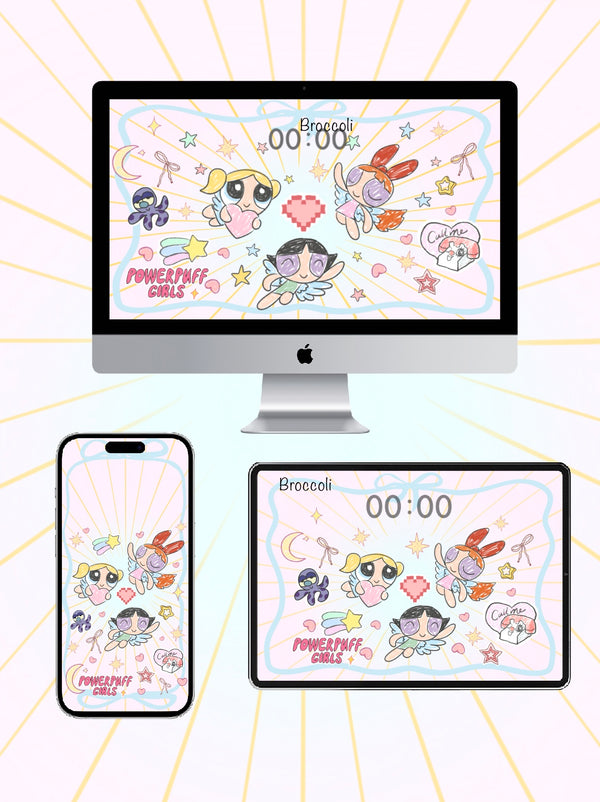 ₊⁺♡̶⋆͛♥︎⋆͛*͛ PowerpuffGirls Phone / ipad / pc wallpaper（47）